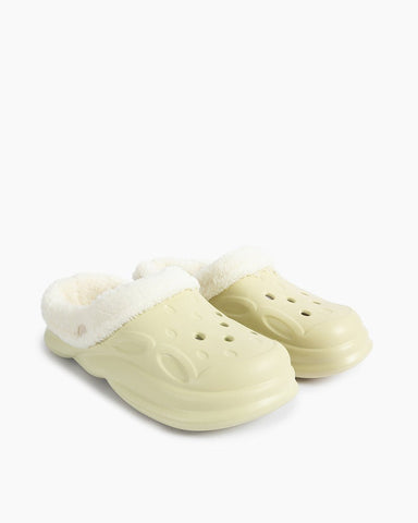 Winter Indoor Non-slip Warm Thick-soled Hole cotton Slippers