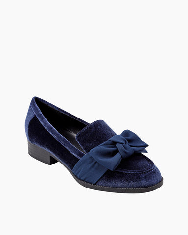 [Pre-Order] Low-heeled Round-toe Bow Loafers