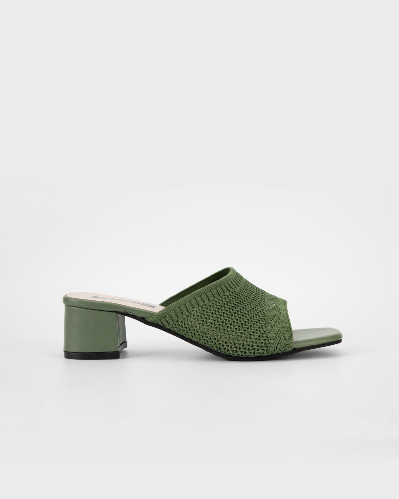 Fly Knit One-Line Mid-Heeled Sandals