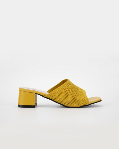 Fly Knit One-Line Mid-Heeled Sandals