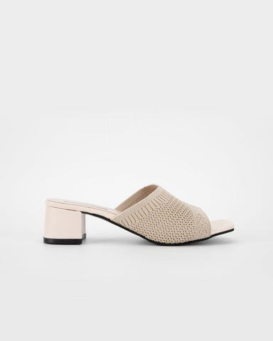 Fly Knit One-Line Mid-Heeled Sandals