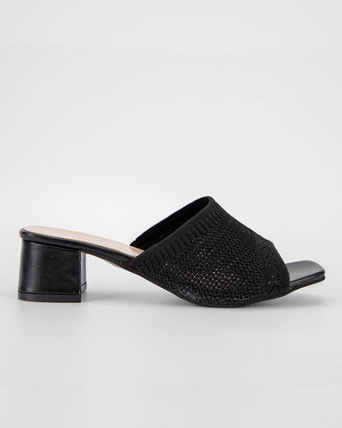 Fly Knit One-Line Mid-Heeled Sandals