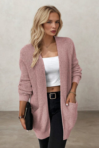 Effortless Chic Knitted Solid Color Sweater Cardigan Coat