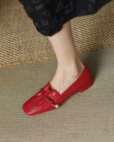 Dress-Leather-Flat-Comfortable-Slip-on-Loafers