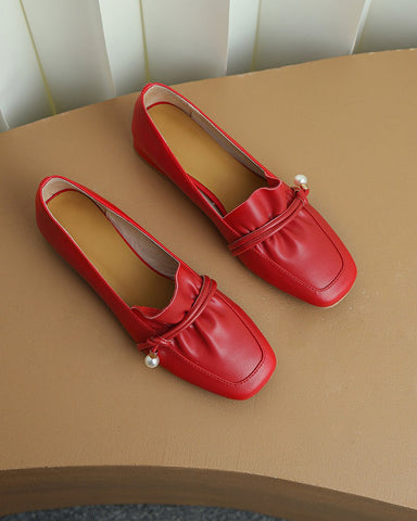 Dress-Leather-Flat-Comfortable-Slip-on-Loafers