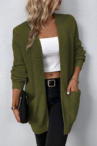 Effortless Chic Knitted Solid Color Sweater Cardigan Coat