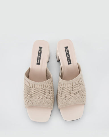 Fly Knit One-Line Mid-Heeled Sandals