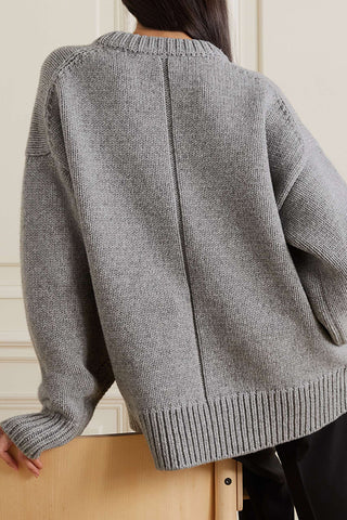 Casual Crew Neck Thicken Wool Sweater