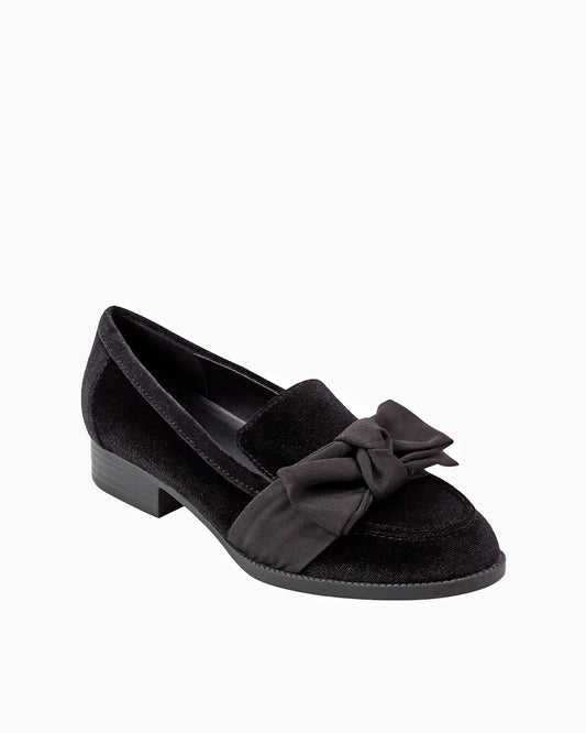 [Pre-Order] Low-heeled Round-toe Bow Loafers