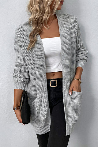 Effortless Chic Knitted Solid Color Sweater Cardigan Coat