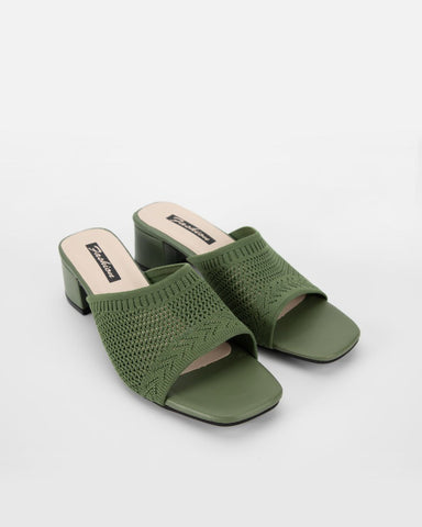 Fly Knit One-Line Mid-Heeled Sandals