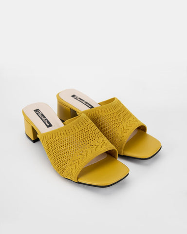 Fly Knit One-Line Mid-Heeled Sandals