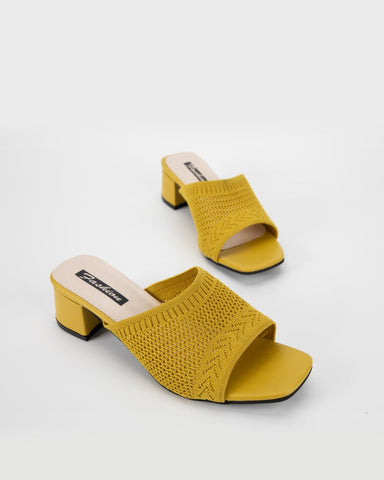 Fly Knit One-Line Mid-Heeled Sandals