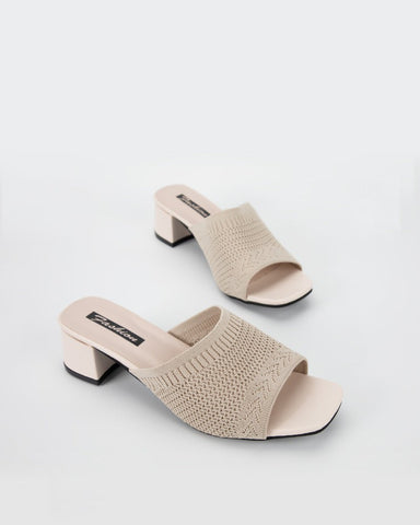 Fly Knit One-Line Mid-Heeled Sandals