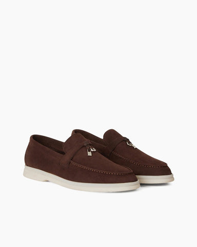 Suede Solid Color Flat Large Size Loafers