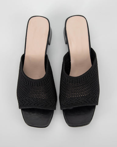 Fly Knit One-Line Mid-Heeled Sandals