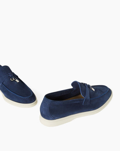 Suede Solid Color Flat Large Size Loafers