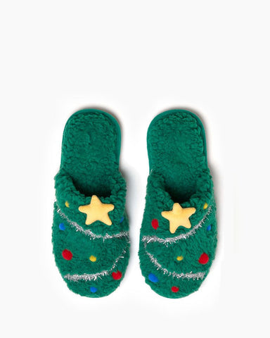 [Pre-Order] Christmas Holiday Fuzzy Scuff Slipper