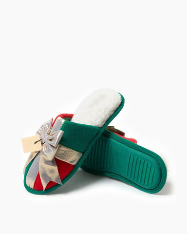 [Pre-Order] Christmas Holiday Fuzzy Scuff Slipper