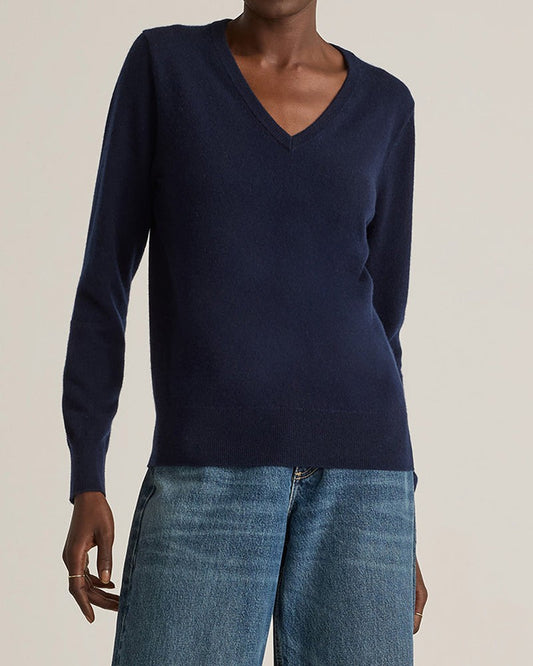 Mongolian Cashmere Soft V-Neck Sweater