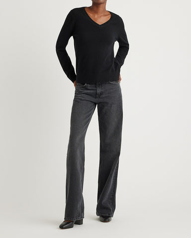 Mongolian Cashmere Soft V-Neck Sweater