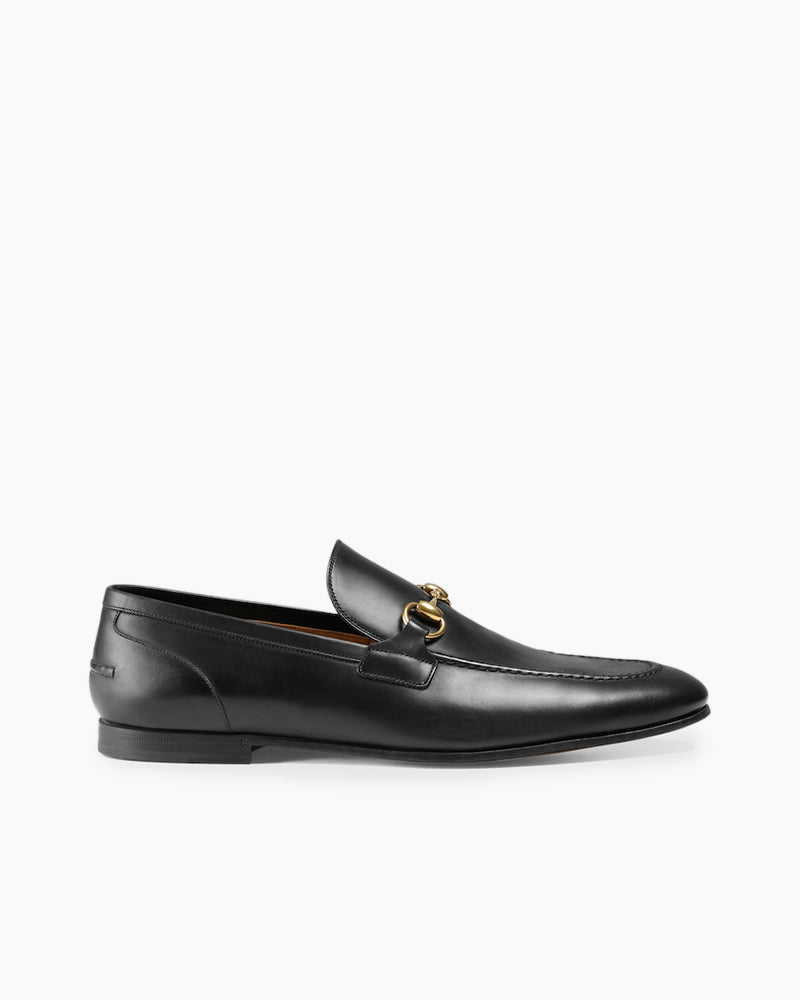 Men's Black Leather Formal Loafers