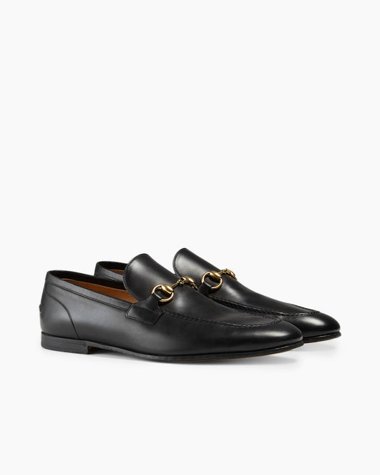 Men's Black Leather Formal Loafers