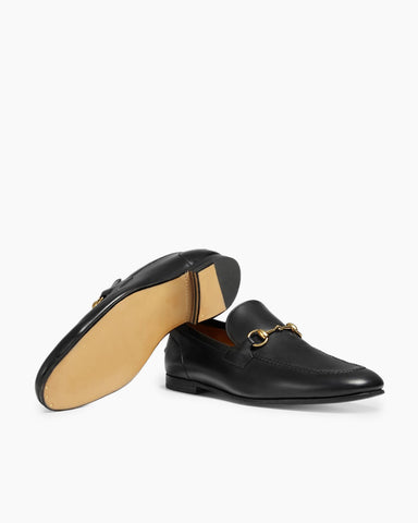 Men's Black Leather Formal Loafers