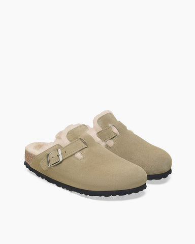 Suede Fuzzy Soft Footbed Clog Mules