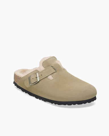 Suede Fuzzy Soft Footbed Clog Mules