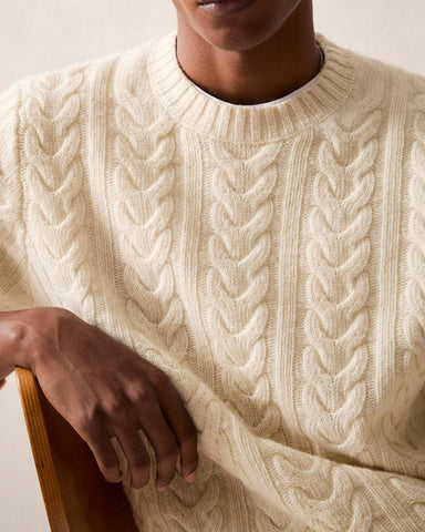 Men's 100% Merino Wool Crewneck Sweater