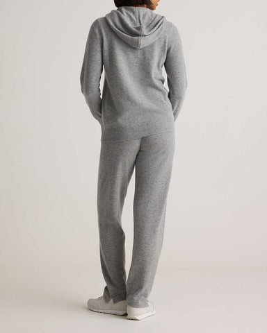 100% Cashmere Full-Zip Cardigan Hoodie