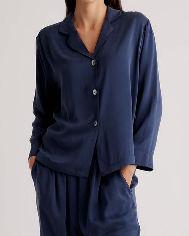 100% Washable Silk Pajama Long Sleeve Set