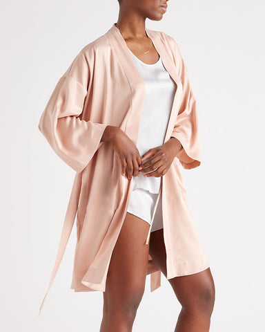 100% Washable Silk Robe Loungewear