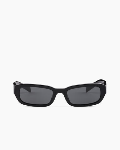 Women's Black 3D Temples Sunglasses