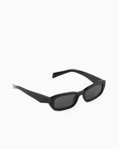 Women's Black 3D Temples Sunglasses