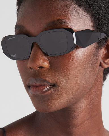 Women's Oversized Geometric Temples Sunglasses