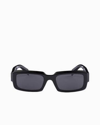 Men's Black 3D Temples Sunglasses