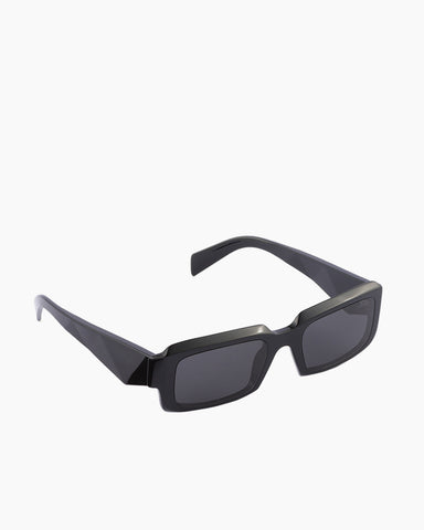 Men's Black 3D Temples Sunglasses