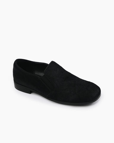 Calf Hair Real Fur Flat Loafers