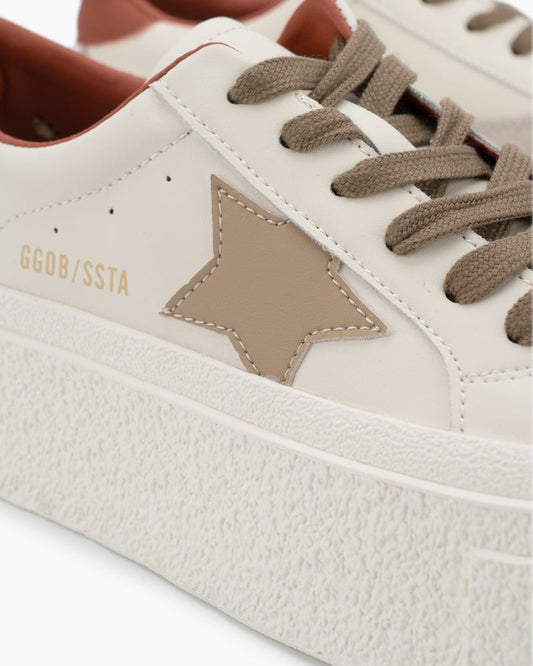 Star Pattern Lightweight Platform Sneakers