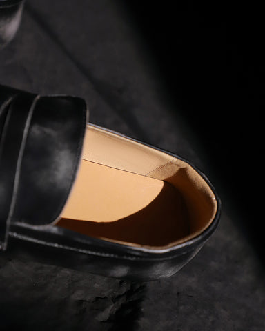 Calf Hair Premium Leather Penny Loafers