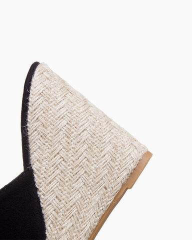 Open Toe Platform Espadrilles Slip On Wedge Sandals