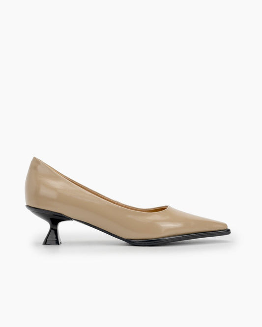 Minimalist-Temperament-Square-Toe-Leather-kitten-heel-Pumps