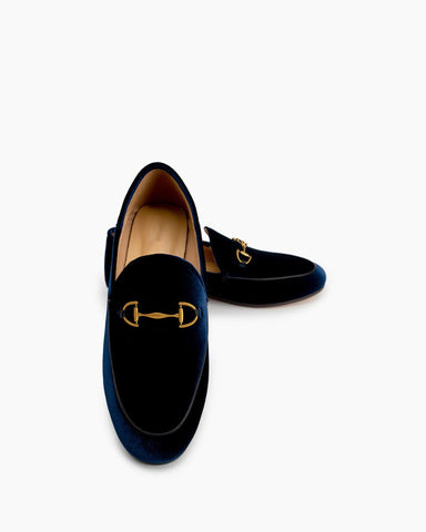 Alina Luxurious Velvet Slip-On Flat Loafers