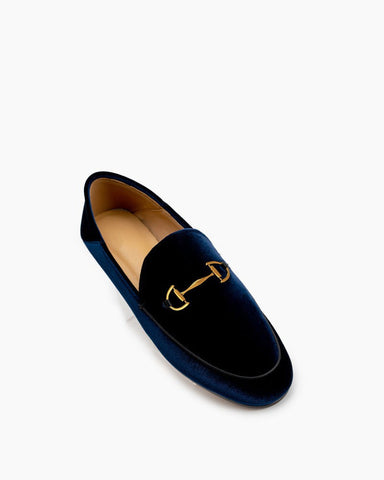 Alina Luxurious Velvet Slip-On Flat Loafers