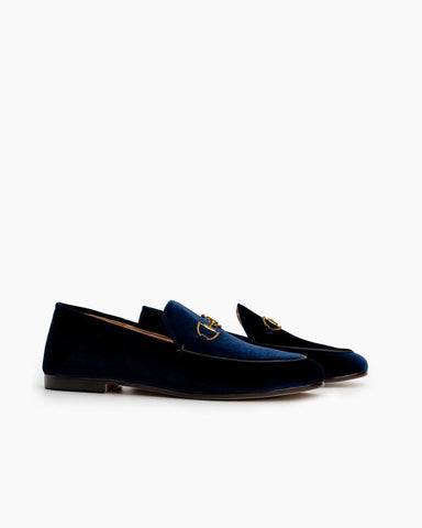 Alina Luxurious Velvet Slip-On Flat Loafers