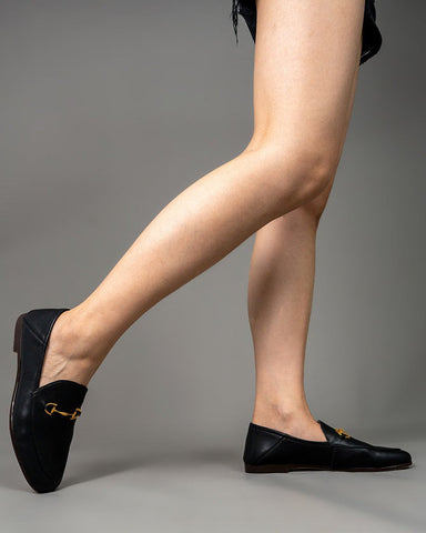 Alina Sleek and Sophisticated Leather Flat Loafers