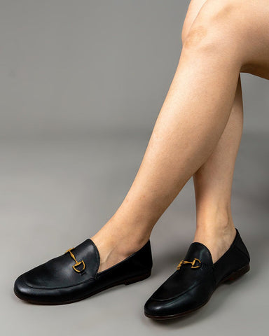 Alina Sleek and Sophisticated Leather Flat Loafers