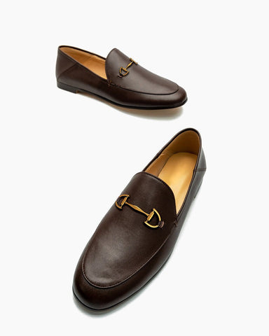 Alina Sleek and Sophisticated Leather Flat Loafers